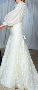 Vera Wang Devon Silk Organza Gown with Bolero - Vera Wang - Nearly Newlywed Bridal Boutique - 3