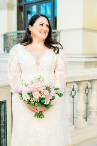 Lis simon 'Naomi' wedding dress size-12 PREOWNED