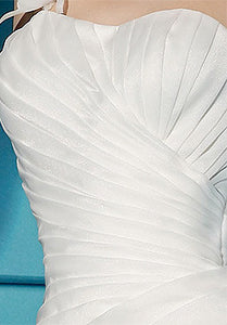 Demetrios Illusions 3170 Satin Organza Wedding Dress - Demetrios - Nearly Newlywed Bridal Boutique - 4