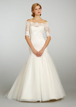 Load image into Gallery viewer, Jim Hjelm 3/4 Sleeve Lace &amp; Tulle Ball Gown - Jim Hjelm - Nearly Newlywed Bridal Boutique - 1
