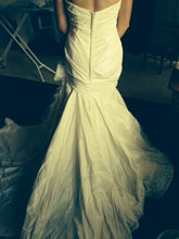 Load image into Gallery viewer, Marisa Fit And Flare with Organza Flower - Marisa - Nearly Newlywed Bridal Boutique - 4

