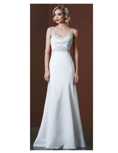 Galina 'SWg564' size 8 new wedding dress front view on model