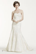 Load image into Gallery viewer, Oleg Cassini &#39;Satin Lace Strapless&#39; - Oleg Cassini - Nearly Newlywed Bridal Boutique - 2
