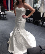 Load image into Gallery viewer, Oleg Cassini &#39;Satin Lace Strapless&#39; - Oleg Cassini - Nearly Newlywed Bridal Boutique - 4
