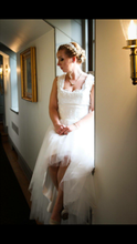 Load image into Gallery viewer, Gloss House by Nada &#39;Custom&#39; size 10 used wedding dress front view on bride
