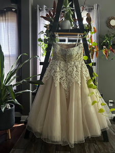Justin Alexander '8645' wedding dress size-18W PREOWNED