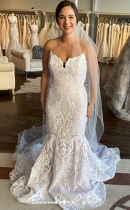 Hayley Paige 'Blush by Hayley Paige West' wedding dress size-10 NEW