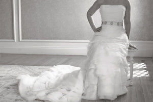 Enzoani Faye Organza Wedding Dress - Enzoani - Nearly Newlywed Bridal Boutique - 5