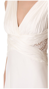 Theia Ruched Chiffon Gown - THEIA - Nearly Newlywed Bridal Boutique - 2