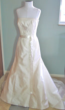 Load image into Gallery viewer, Christos Lace A-line Strapless Wedding Dress - Christos - Nearly Newlywed Bridal Boutique - 1
