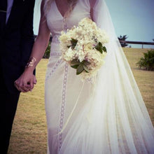 Load image into Gallery viewer, Caroline Seikaly &#39;Joanna&#39; French Lace Gown - Caroline Seikaly - Nearly Newlywed Bridal Boutique - 2

