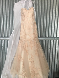 Essence of Australia 'Blush' size 10 new wedding dress front view on hanger