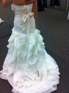 White by Vera Wang 'Organza Fit and Flare' - White by Vera Wang - Nearly Newlywed Bridal Boutique - 2