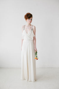 Jenny Packham 'Laurel' size 2 used wedding dress front view on model