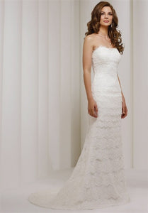Robert Bullock Lace Strapless Firra Wedding Dress - Robert Bullock - Nearly Newlywed Bridal Boutique - 1