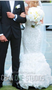 Stephen Yearick 'Crystal Studded Mermaid Dress' - Stephen Yearick - Nearly Newlywed Bridal Boutique - 3