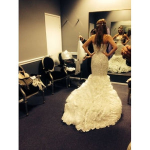 Stephen Yearick 'Crystal Studded Mermaid Dress' - Stephen Yearick - Nearly Newlywed Bridal Boutique - 5