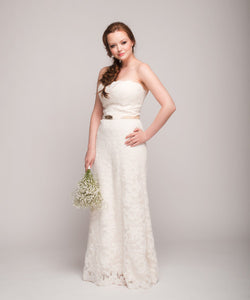Tara Keely '2053' Lace Strapless Gown - Tara Keely - Nearly Newlywed Bridal Boutique - 6