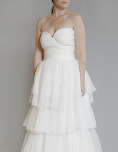 Monique Lhuillier 'Atelier' Silk Tulle Dress - Monique Lhuillier - Nearly Newlywed Bridal Boutique - 4