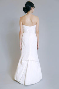 Amsale 'Audrey' Strapless Silk Wedding Dress - Amsale - Nearly Newlywed Bridal Boutique - 6