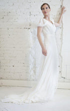Load image into Gallery viewer, Alberta Ferretti Silk &amp; Lace Grecian Wedding Dress - Alberta Ferretti - Nearly Newlywed Bridal Boutique - 1
