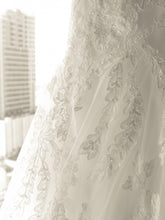 Load image into Gallery viewer, Allure Ivory Fit &amp; Flare Lace Wedding Dress - Allure - Nearly Newlywed Bridal Boutique - 3
