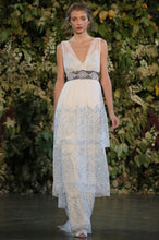 Load image into Gallery viewer, Claire Pettibone &#39;Trinity&#39; size 8 used wedding dress front view on model
