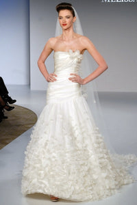 Melissa Sweet 'Uma' Silk Organza Petal Gown - Melissa Sweet - Nearly Newlywed Bridal Boutique - 4