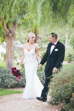 Load image into Gallery viewer, Inbal Dror &#39;BR 13 14&#39; size 6 used wedding dress front view on bride

