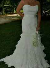 Load image into Gallery viewer, Eden Bridal Ruffled Gown - eden bridal - Nearly Newlywed Bridal Boutique - 3
