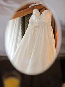 Wtoo Silk Taffeta Mimi Strapless Wedding Dress - Wtoo - Nearly Newlywed Bridal Boutique - 3
