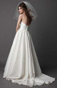 Wtoo Silk Taffeta Mimi Strapless Wedding Dress - Wtoo - Nearly Newlywed Bridal Boutique - 2