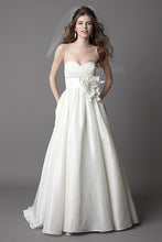 Load image into Gallery viewer, Wtoo Silk Taffeta Mimi Strapless Wedding Dress - Wtoo - Nearly Newlywed Bridal Boutique - 1
