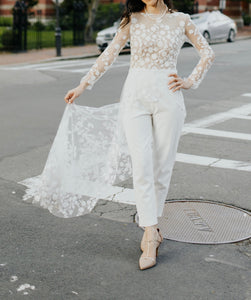 Rime Arodaky 'Patsy Jumpsuit' wedding dress size-04 PREOWNED