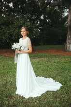 Load image into Gallery viewer, Rebecca Schoneveld &#39;“Clarissa” point d’esprit top and Taylor skirt&#39; wedding dress size-02 PREOWNED
