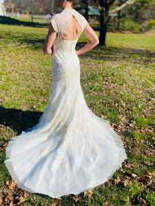 David's Bridal 'WG3640' wedding dress size-08 NEW