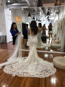 BERTA 'One of a Kind Fit and Flare Wedding Dress'