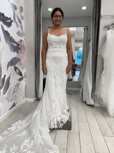 Essense of Australia 'D3407' wedding dress size-06 NEW