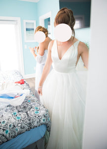 Sarah Seven 'Lorelei' wedding dress size-04 PREOWNED