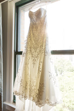 Load image into Gallery viewer, Maggie Sottero &#39;Amaya&#39; size 14 used wedding dress front view on hanger

