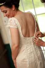 Load image into Gallery viewer, Maggie Sottero &#39;1262&#39; size 6 used wedding dress back view on bride

