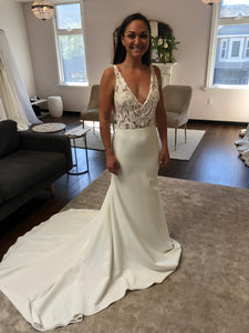 Sarah Seven 'Easton' wedding dress size-02 NEW