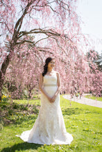 Load image into Gallery viewer, Jenny Yoo &#39;Morgan&#39; size 6 used wedding dress front view on bride

