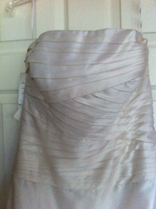 Watters & Watters Silk Pleated Ivory Wedding Dress - Watters - Nearly Newlywed Bridal Boutique - 2