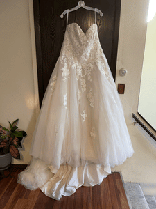 David's Bridal '13030423' wedding dress size-16 NEW