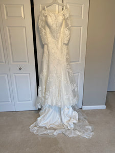 Mori Lee '5477' wedding dress size-12 NEW