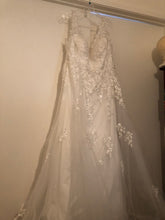 Load image into Gallery viewer, Simply Bridal &#39;Off the Shoulder&#39; size 16 new wedding dress view on hanger
