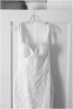 Load image into Gallery viewer, Katie May &#39;Sienna&#39; size 10 used wedding dress front view on hanger
