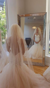 Galia Lahav 'Loretta' size 4 new wedding dress back view on bride