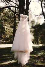 Load image into Gallery viewer, Wtoo &#39;Agatha&#39; size 2 used wedding dress front view on hanger
